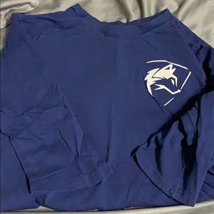 Alphalete 3/4 navy blue top